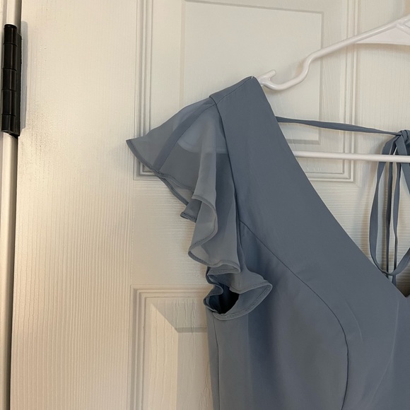 Azazie Claudine dress in Dusty Blue - Picture 4 of 6